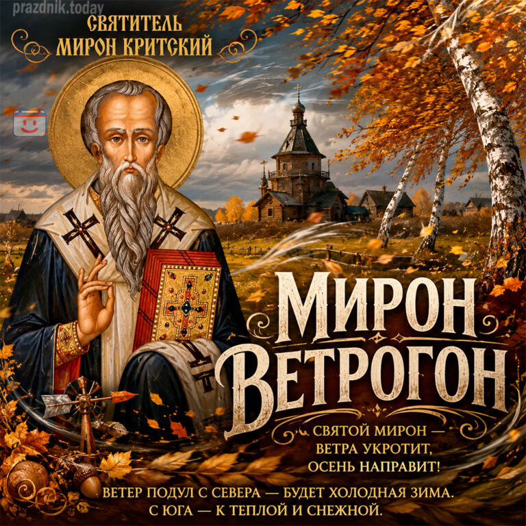 Открытка к Миронову Ветрогону 21 августа