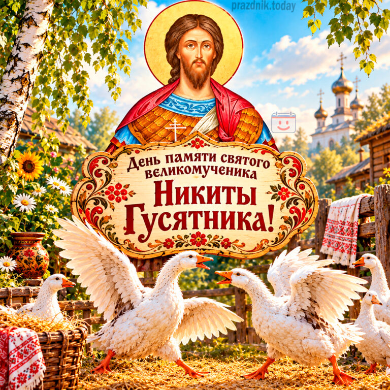 Открытка для праздника Никита Гусятник 28 сентября