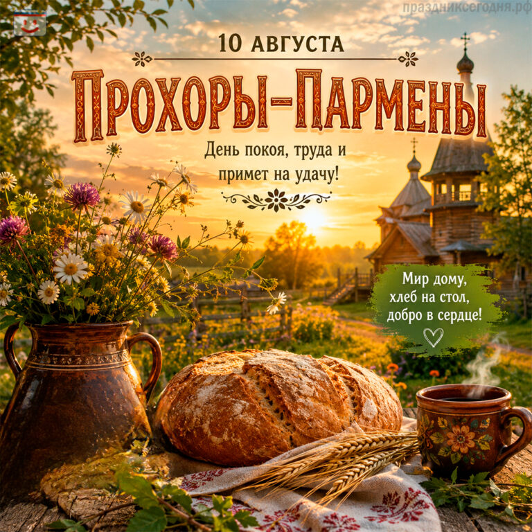 Открытка Прохоры — Пармены 10 августа