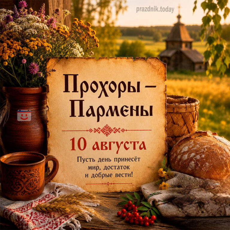 Открытка Прохоры — Пармены 10 августа