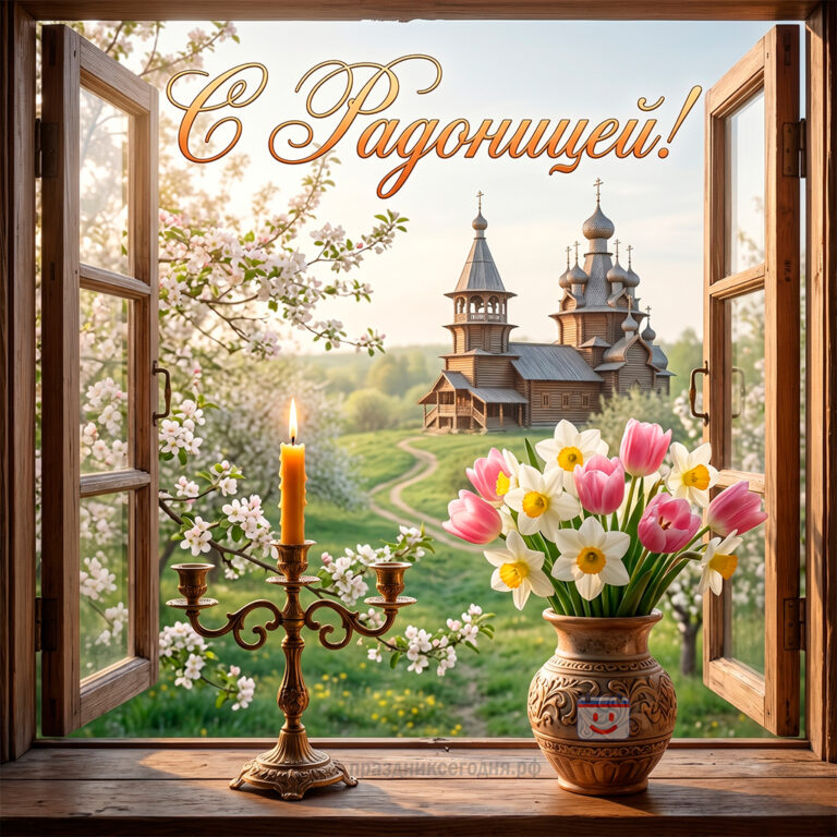 открытка к Радонице