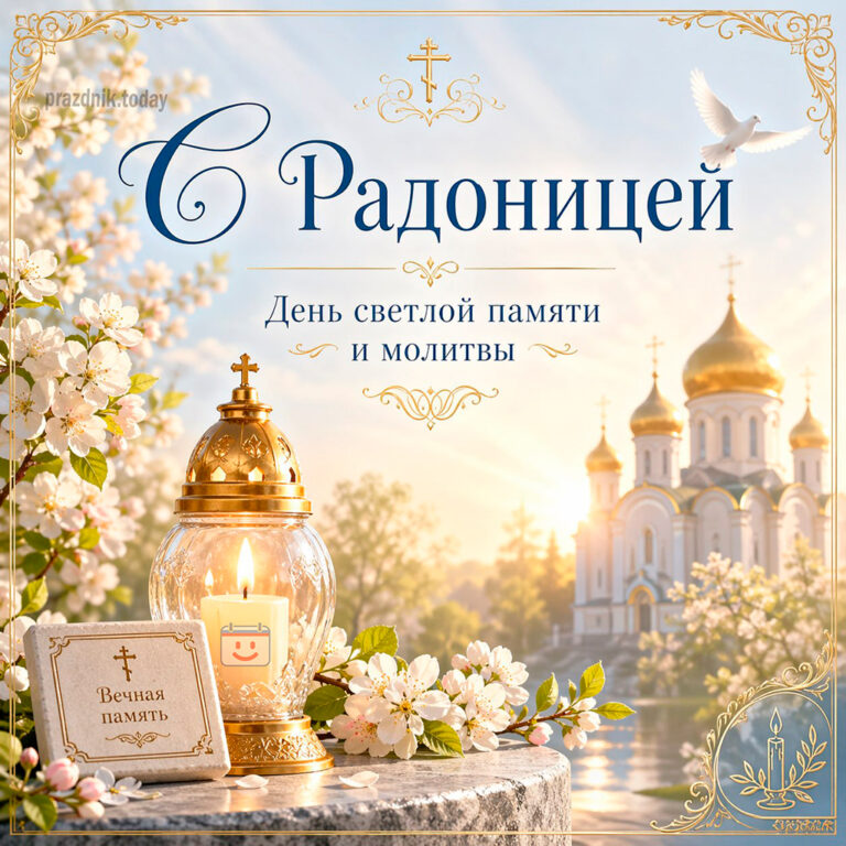 открытка к Радонице