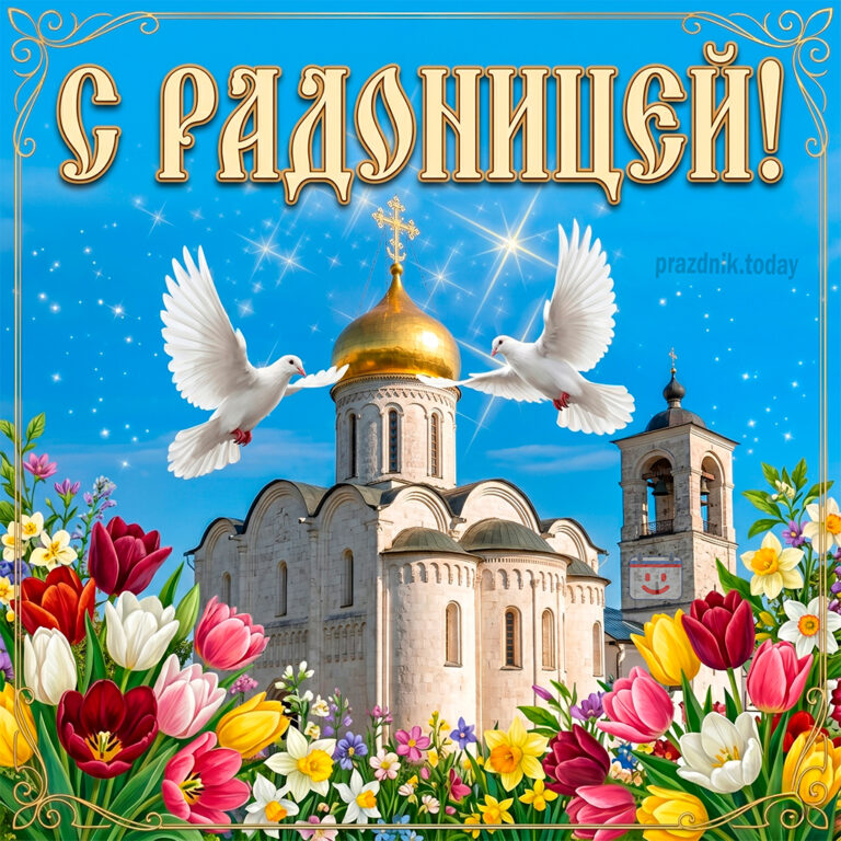 открытка к Радонице