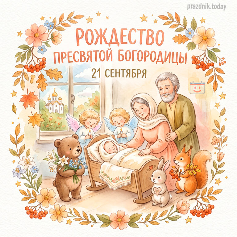 Открытка для праздника Рождество Пресвятой Богородицы 21 сентября