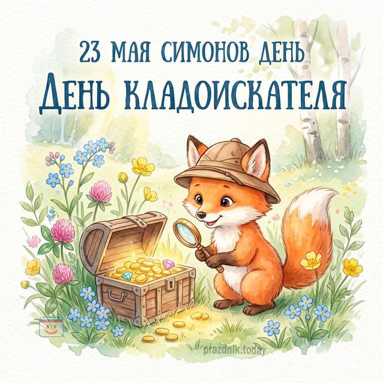 Открытка к Симонову дню (День Кладоискателя) 23 мая