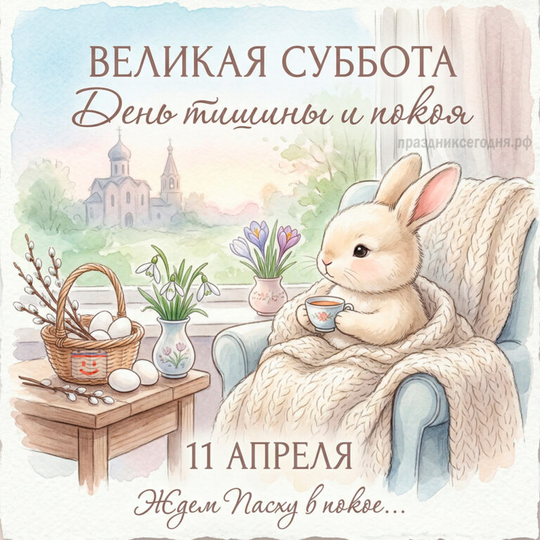 открытка ко дню Великой субботы (Страстной субботы)