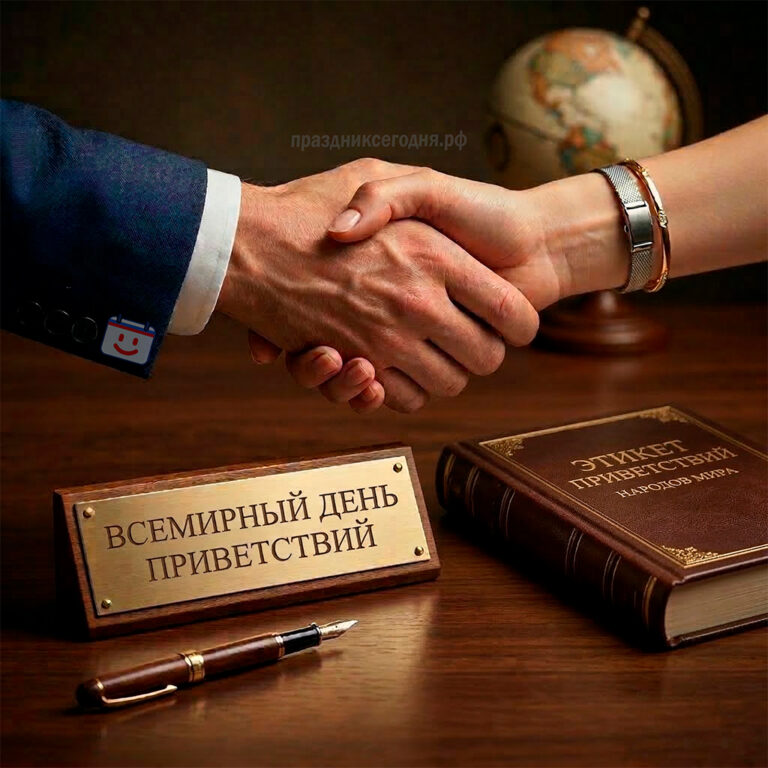 открытка ко Всемирному дню приветствий 21 ноября