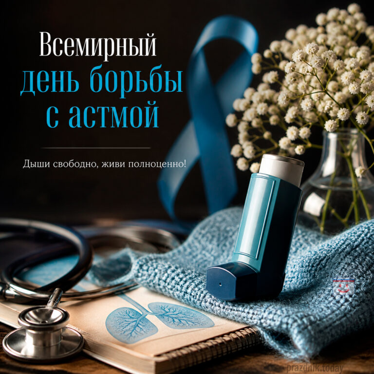 Открытка ко Всемирному дню борьбы с астмой