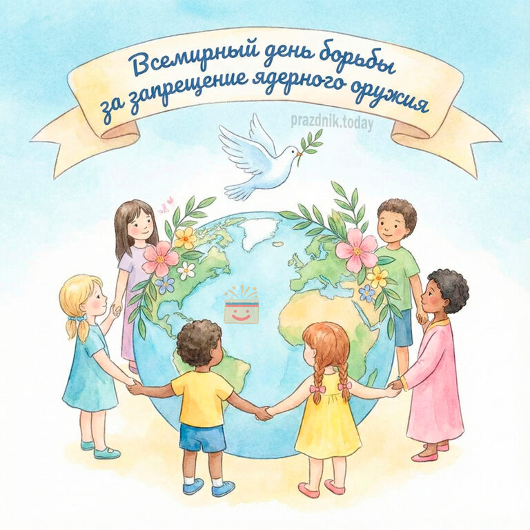 6 августа всемирный день борьбы за запрещение ядерного оружия открытка праздник