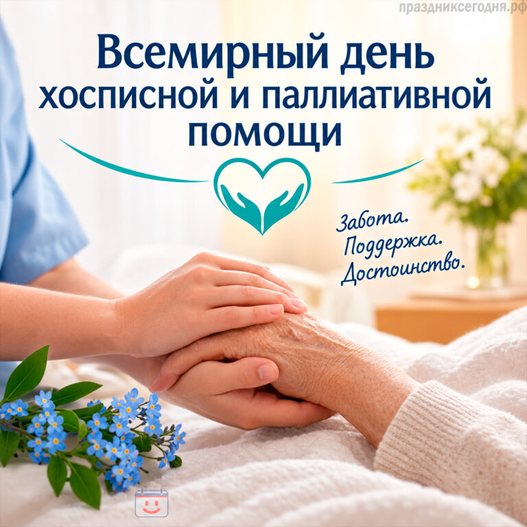 Открытка ко Всемирному дню хосписной и паллиативной помощи