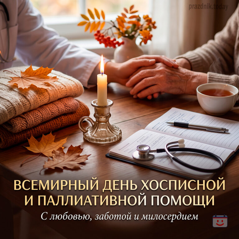 Открытка ко Всемирному дню хосписной и паллиативной помощи