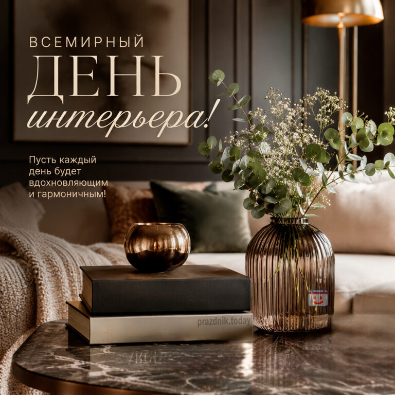 Открытка ко Всемирному дню интерьера