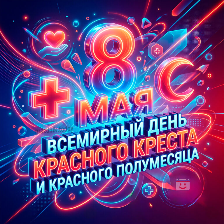 Открытка ко Всемирному дню Красного Креста и Красного Полумесяца 8 мая
