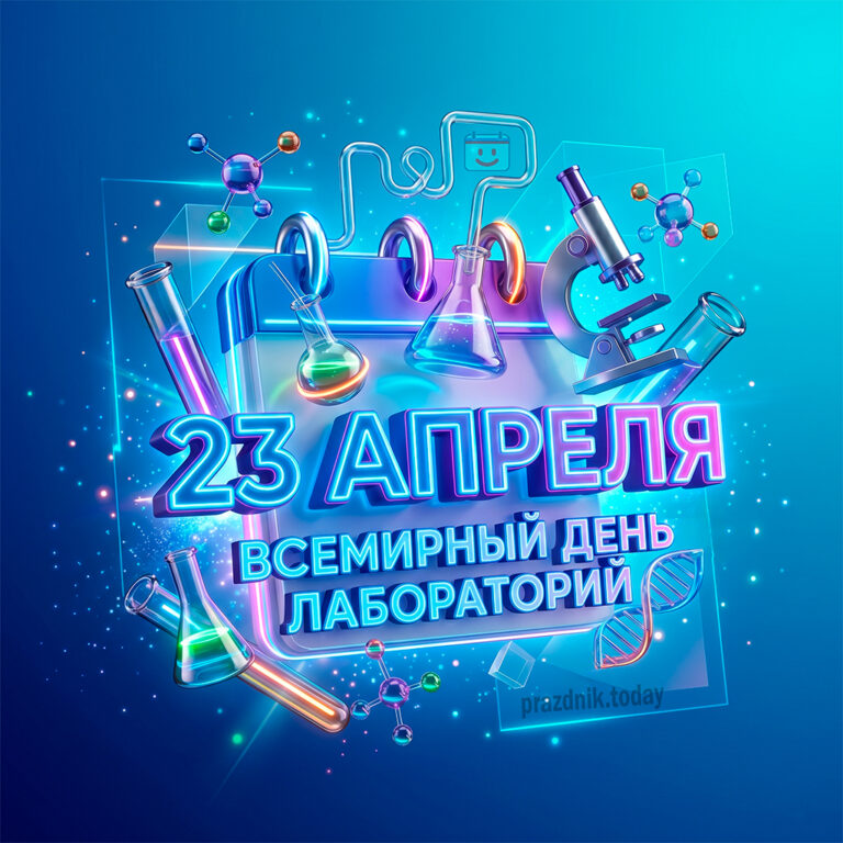 открытка для праздника всемирный день лабораторий