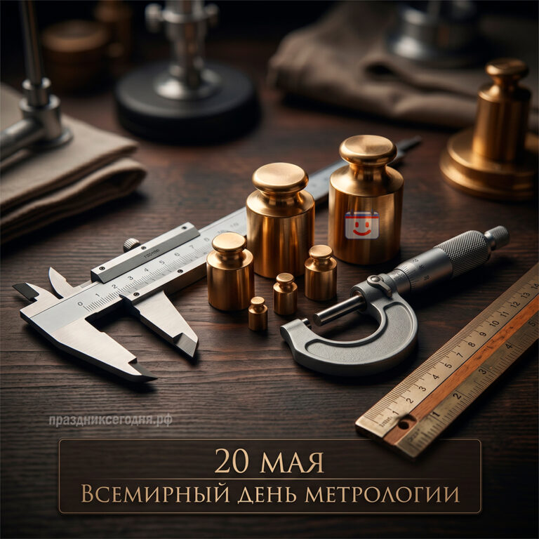 Открытка ко Всемирному дню метрологии 20 мая