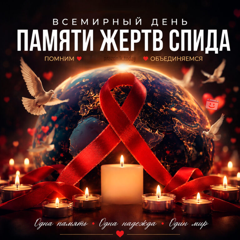 Открытка ко Всемирному дню памяти жертв СПИДа