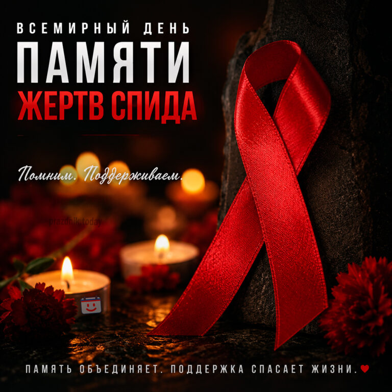 Открытка ко Всемирному дню памяти жертв СПИДа