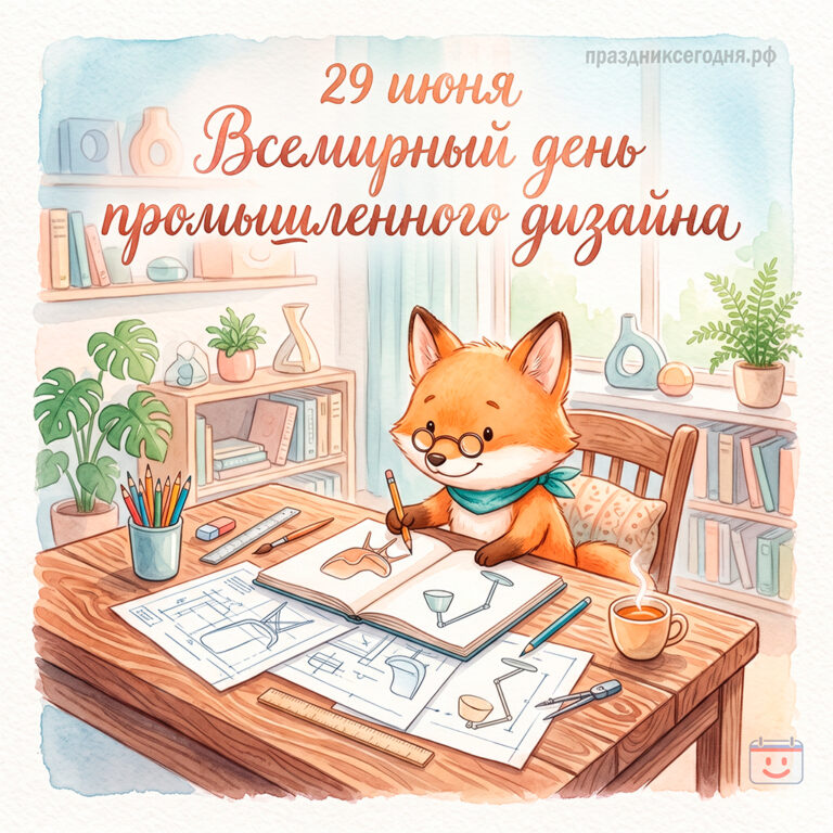 Открытка ко Всемирному дню промышленного дизайна 29 июня