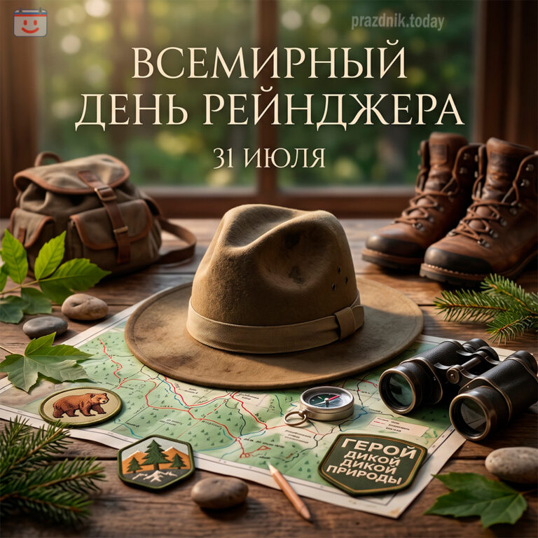 Открытка ко Всемирному дню рейнджера 31 июля
