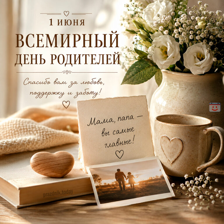 Открытка ко Всемирному дню родителей 1 июня