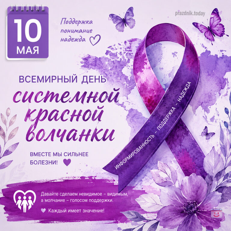 Открытка для Всемирного дня системной красной волчанки