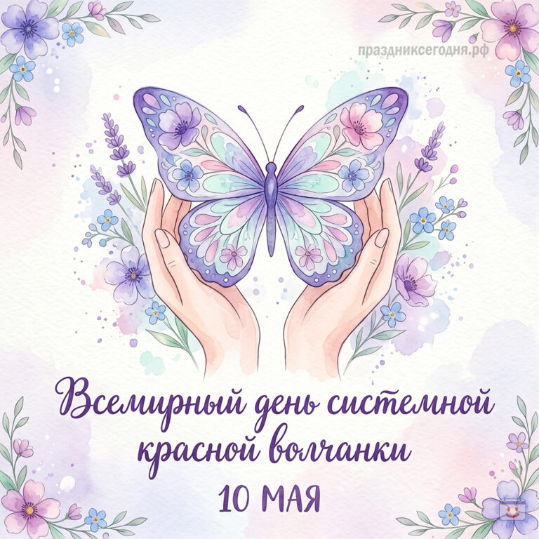 Открытка для Всемирного дня системной красной волчанки