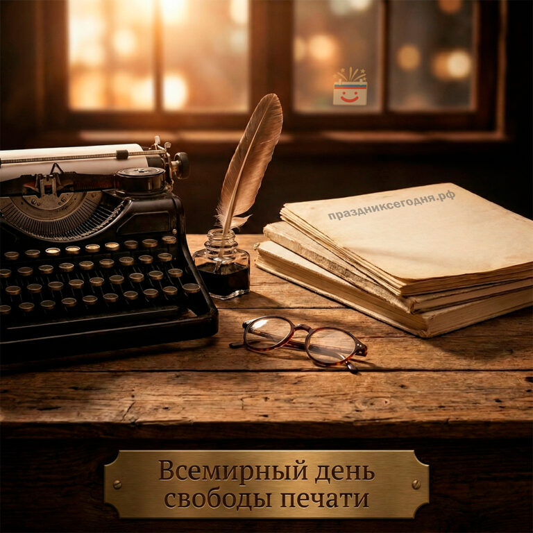 Открытка ко Всемирному дню свободы печати 3 мая