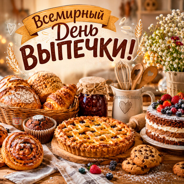 Открытка ко Всемирному дню выпечки