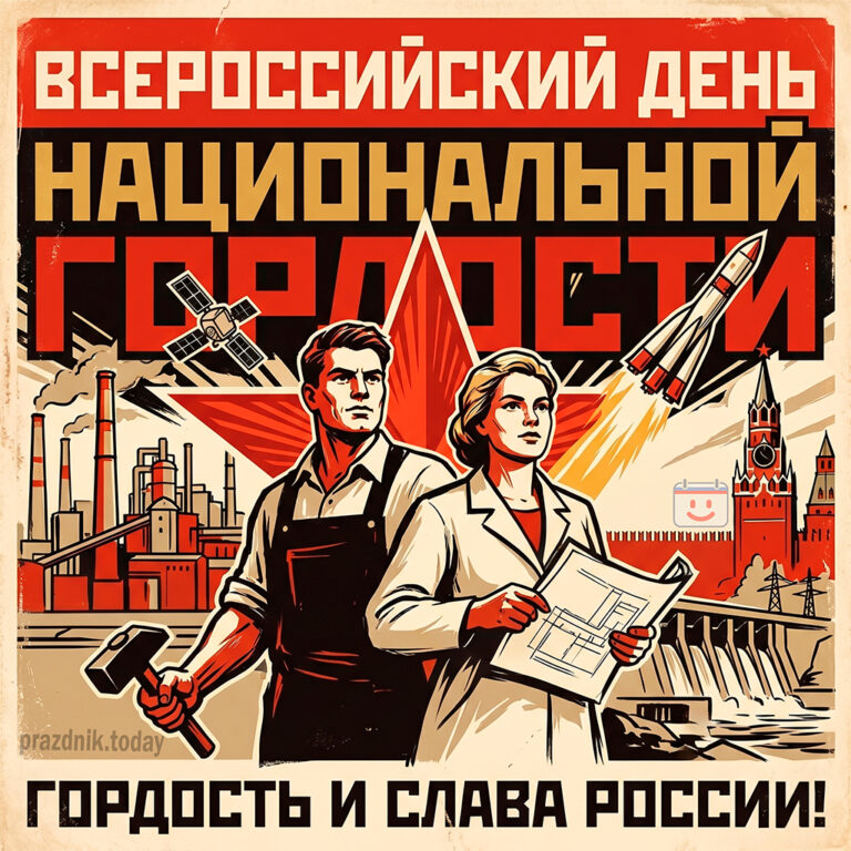 Открытка к Всероссийскому дню национальной гордости 25 июня